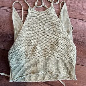 Urban outfitters crocheted halter top